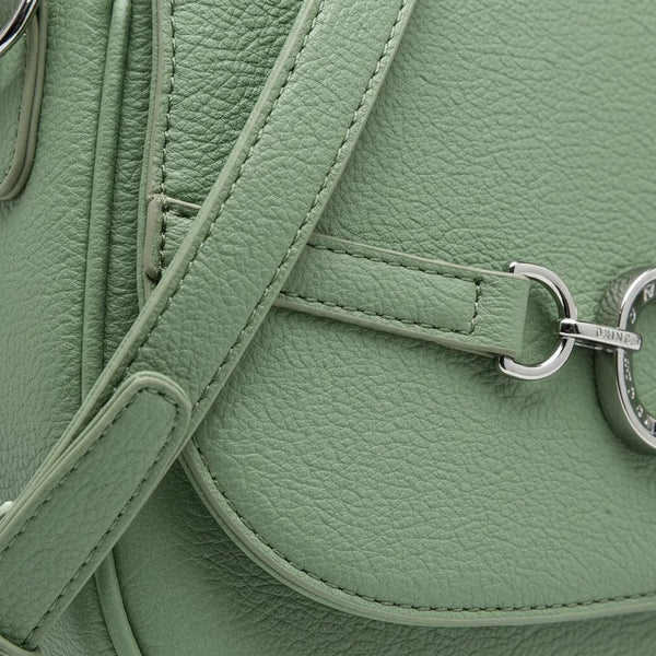 CHARRO - Borsa borsetta donna a tracolla firmata Modello Saddle Morsetto postina