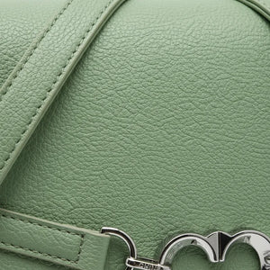 CHARRO - Borsa borsetta donna a tracolla firmata Modello Saddle Morsetto postina