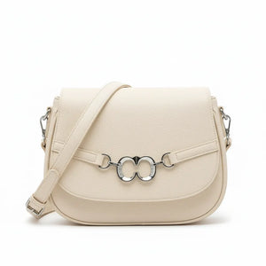 CHARRO - Borsa borsetta donna a tracolla firmata Modello Saddle Morsetto postina