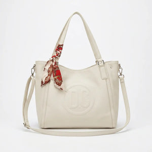 D. CRISTINA - Borsa 2in1 trasformabile Shopping bag a tote bag capiente con tracolla