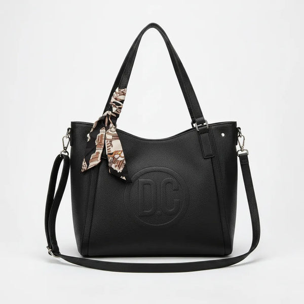 D. CRISTINA - Borsa 2in1 trasformabile Shopping bag a tote bag capiente con tracolla