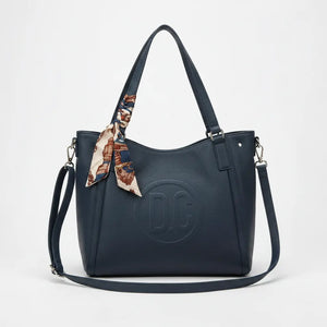 D. CRISTINA - Borsa 2in1 trasformabile Shopping bag a tote bag capiente con tracolla