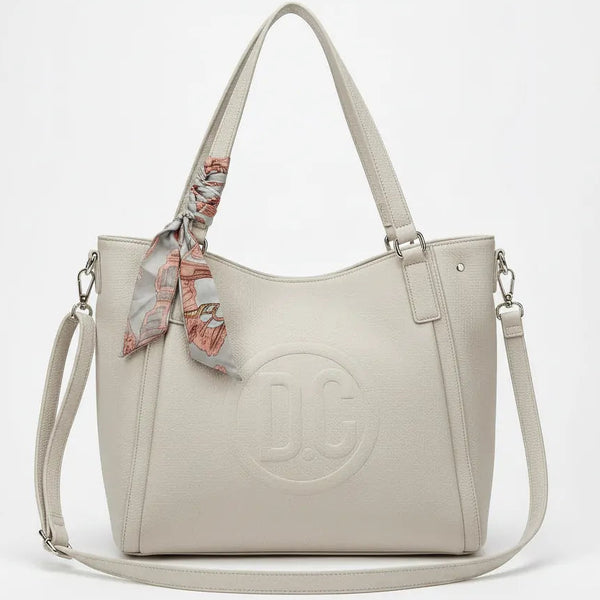 D. CRISTINA - Borsa 2in1 trasformabile Shopping bag a tote bag capiente con tracolla