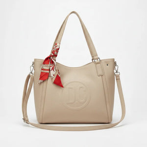 D. CRISTINA - Borsa 2in1 trasformabile Shopping bag a tote bag capiente con tracolla