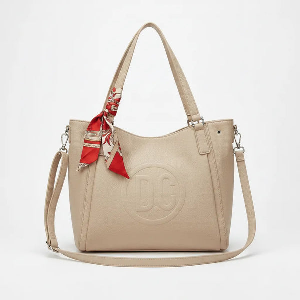 D. CRISTINA - Borsa 2in1 trasformabile Shopping bag a tote bag capiente con tracolla