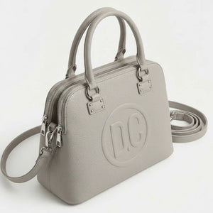 D. CRISTINA - Borsa donna 3 tasche zip tote bag bauletto capiente con tracolla logo 3D