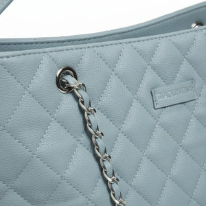 D. CRISTINA - Borsa donna hobo monomanico donna con tracolla trapuntata catena