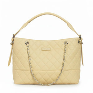 D. CRISTINA - Borsa donna hobo monomanico donna con tracolla trapuntata catena