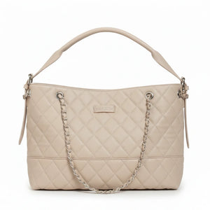 D. CRISTINA - Borsa donna hobo monomanico donna con tracolla trapuntata catena