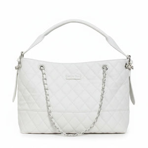 D. CRISTINA - Borsa donna hobo monomanico donna con tracolla trapuntata catena