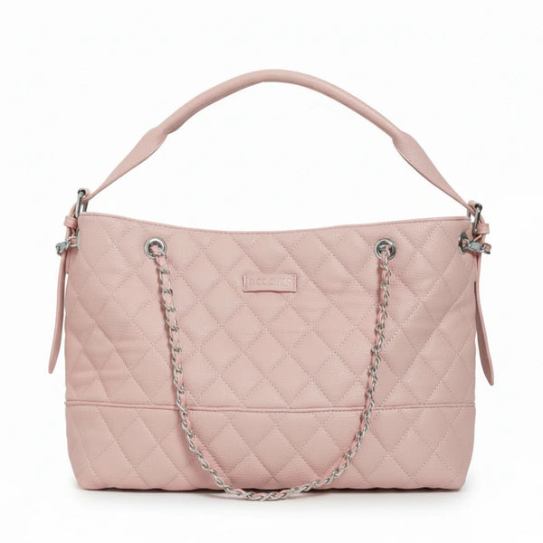 D. CRISTINA - Borsa donna hobo monomanico donna con tracolla trapuntata catena