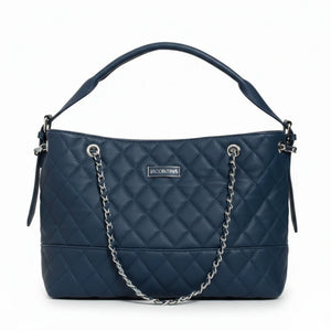 D. CRISTINA - Borsa donna hobo monomanico donna con tracolla trapuntata catena