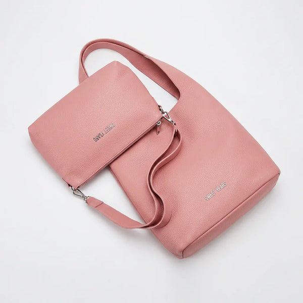 Sweet Years - Borsa donna 2in1 con pochette hobo sacco a spalla tracolla grande capiente