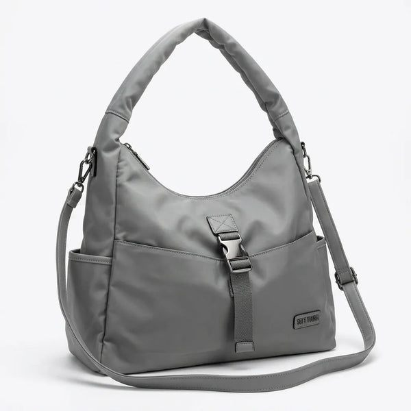 Sweet Years - Borsa donna a sacco cinghia spalla e tracolla impermeabile nylon tessuto tecnico