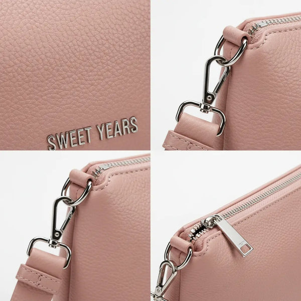 Sweet Years - Borsa donna 2in1 con pochette hobo sacco a spalla tracolla grande capiente