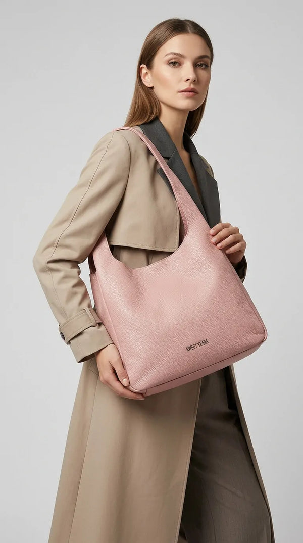 Sweet Years - Borsa donna 2in1 con pochette hobo sacco a spalla tracolla grande capiente