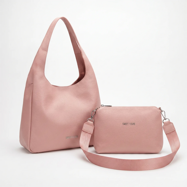Sweet Years - Borsa donna 2in1 con pochette hobo sacco a spalla tracolla grande capiente