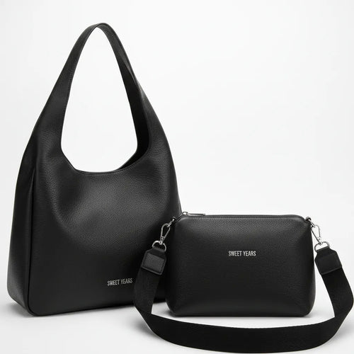 Sweet Years - Borsa donna 2in1 con pochette hobo sacco a spalla tracolla grande capiente