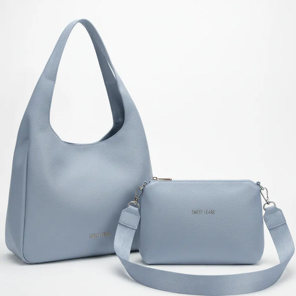Sweet Years - Borsa donna 2in1 con pochette hobo sacco a spalla tracolla grande capiente