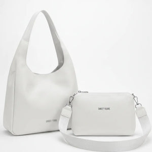 Sweet Years - Borsa donna 2in1 con pochette hobo sacco a spalla tracolla grande capiente