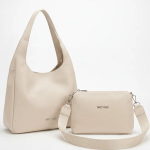 Sweet Years - Borsa donna 2in1 con pochette hobo sacco a spalla tracolla grande capiente