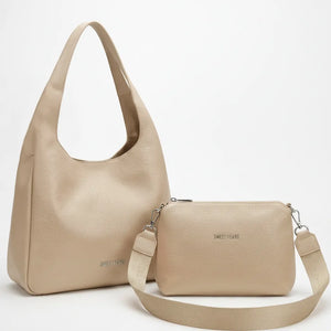 Sweet Years - Borsa donna 2in1 con pochette hobo sacco a spalla tracolla grande capiente