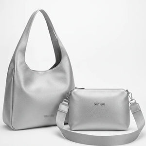 Sweet Years - Borsa donna 2in1 con pochette hobo sacco a spalla tracolla grande capiente