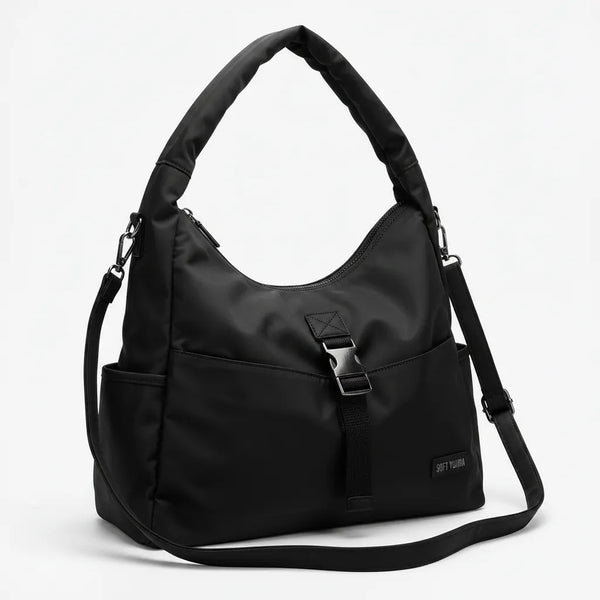 Sweet Years - Borsa donna a sacco cinghia spalla e tracolla impermeabile nylon tessuto tecnico