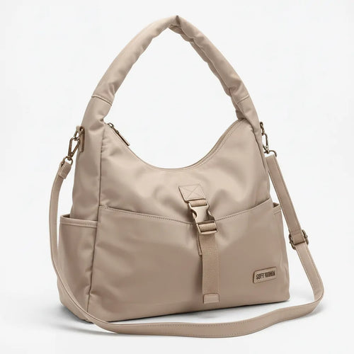 Sweet Years - Borsa donna a sacco cinghia spalla e tracolla impermeabile nylon tessuto tecnico