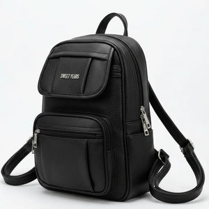 Sweet Years - Zaino eco pelle multi tasche donna zainetto passeggio comodo
