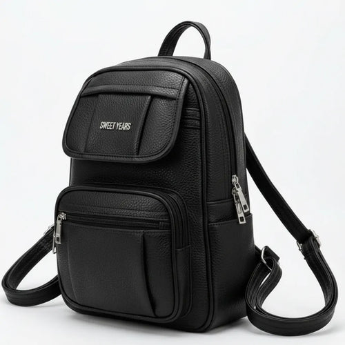 Sweet Years - Zaino eco pelle multi tasche donna zainetto passeggio comodo
