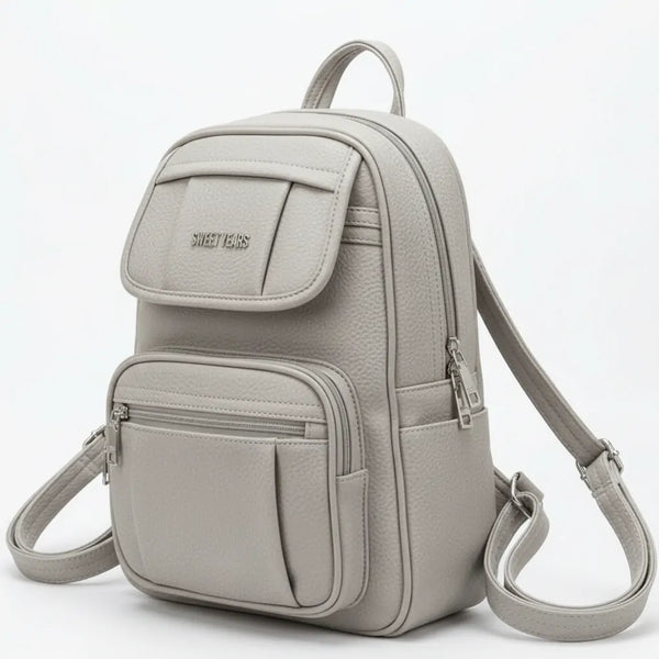 Sweet Years - Zaino eco pelle multi tasche donna zainetto passeggio comodo