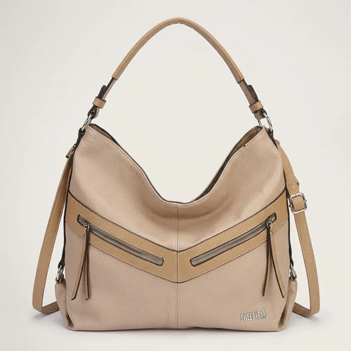 Sweet Years - Borsa donna a sacco hobo spalla e tracolla eco pelle morbida mono manico