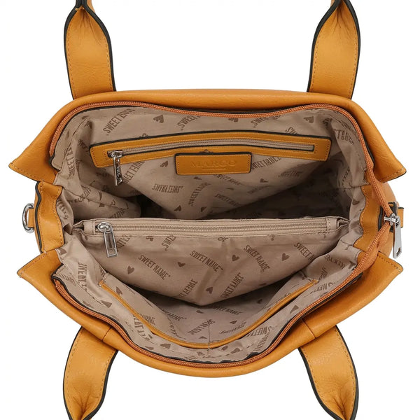 Sweet Years - Borsa donna a shopping tote spalla e tracolla eco pelle morbida