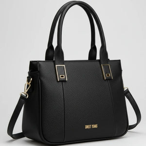 Sweet Years - Borsa donna a shopping tote spalla e tracolla eco pelle morbida