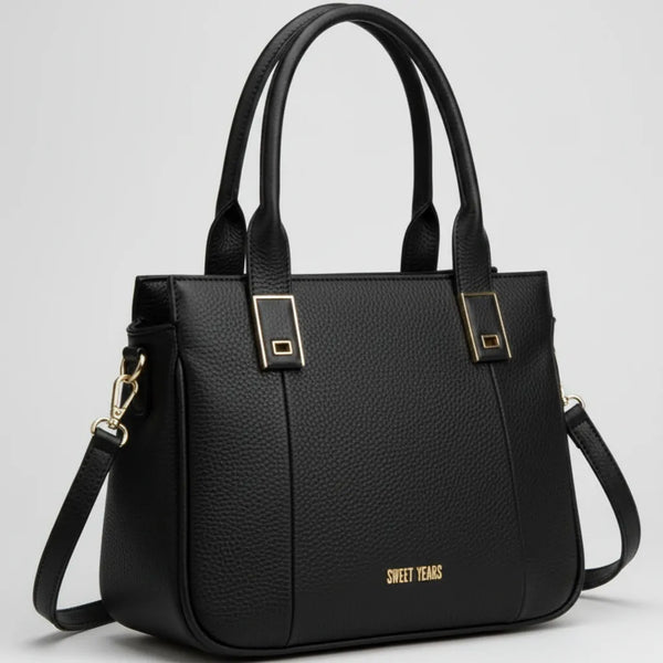 Sweet Years - Borsa donna a shopping tote spalla e tracolla eco pelle morbida