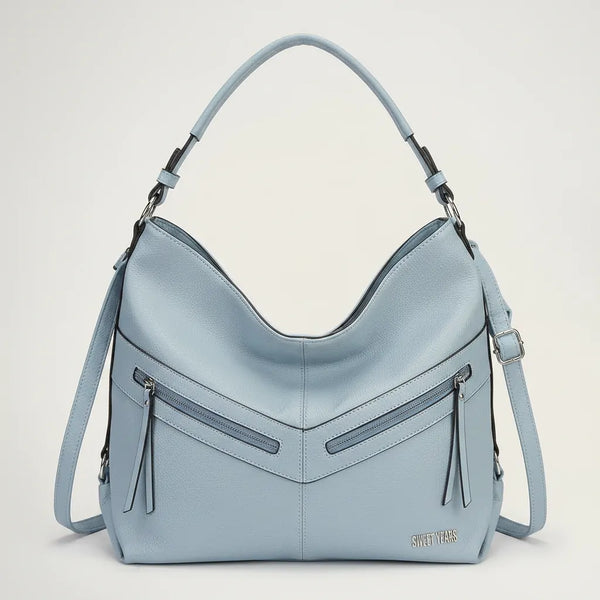 Sweet Years - Borsa donna a sacco hobo spalla e tracolla eco pelle morbida mono manico