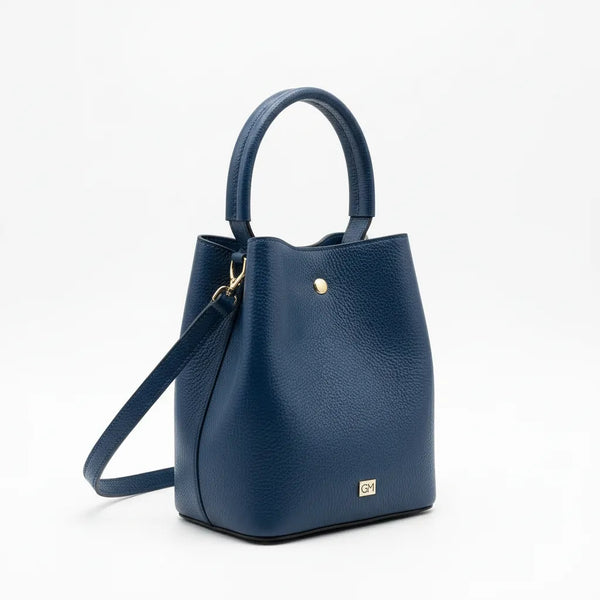 La Calice - Borsa in Vera Pelle Italiana a Secchiello firmata GYOIAMEA Bucket Bag