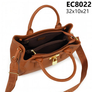 ENRICO COVERI - borsa elegante bauletto tracolla a mano simil pelle