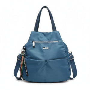 borsa zaino 2in1 nylon COVERI TRASFORMABILE donna casual passeggio nuovo casual