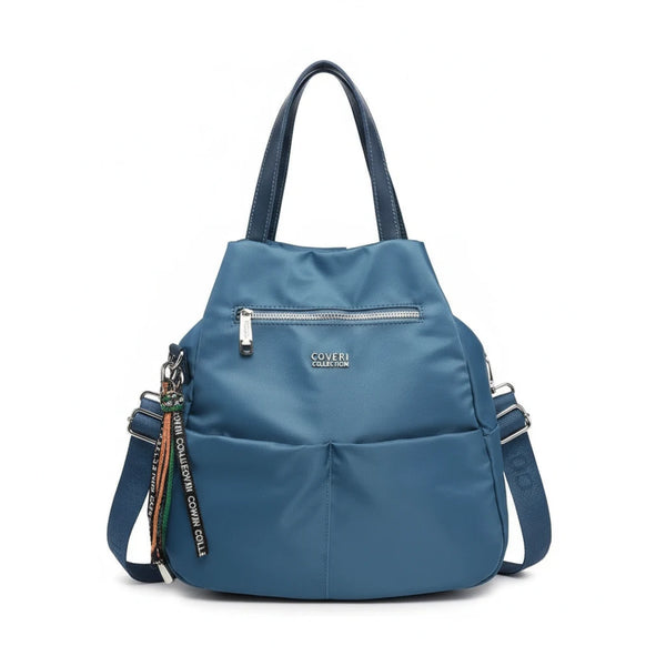 borsa zaino 2in1 nylon COVERI TRASFORMABILE donna casual passeggio nuovo casual