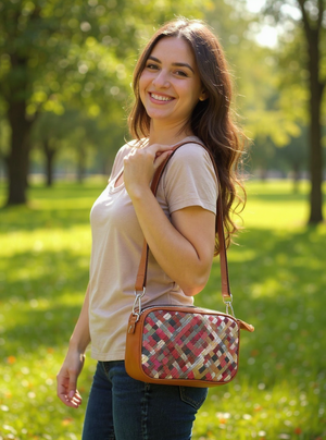 Borsa VERA PELLE elegante borsetta tracolla LIMITED EDITION MADE IN ITALY