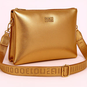 ENRICO COVERI - Borsa multitasche firmata giornaliera elegante 3 zip