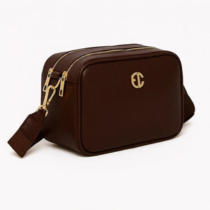 ENRICO COVERI - borsa elegante borsetta tracolla a mano simil pelle