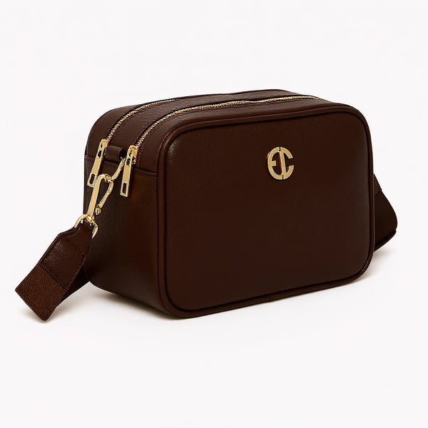 ENRICO COVERI - borsa elegante borsetta tracolla a mano simil pelle