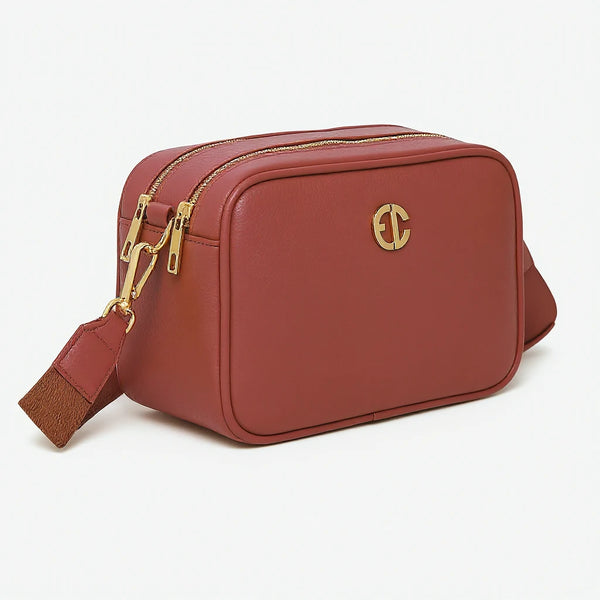 ENRICO COVERI - borsa elegante borsetta tracolla a mano simil pelle