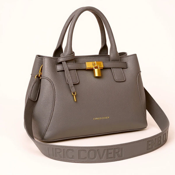ENRICO COVERI - borsa elegante bauletto tracolla a mano simil pelle