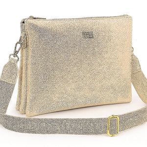 ENRICO COVERI - Borsa multitasche firmata giornaliera elegante 3 zip
