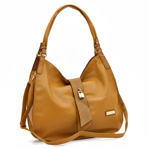 CHARRO - Borsa sacco a spalla grande cinghia tracolla casual simil pelle mono manico nuova