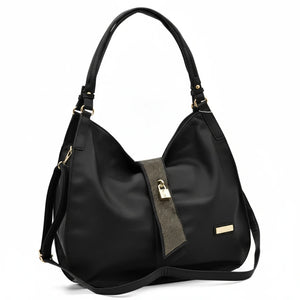 CHARRO - Borsa sacco a spalla grande cinghia tracolla casual simil pelle mono manico nuova